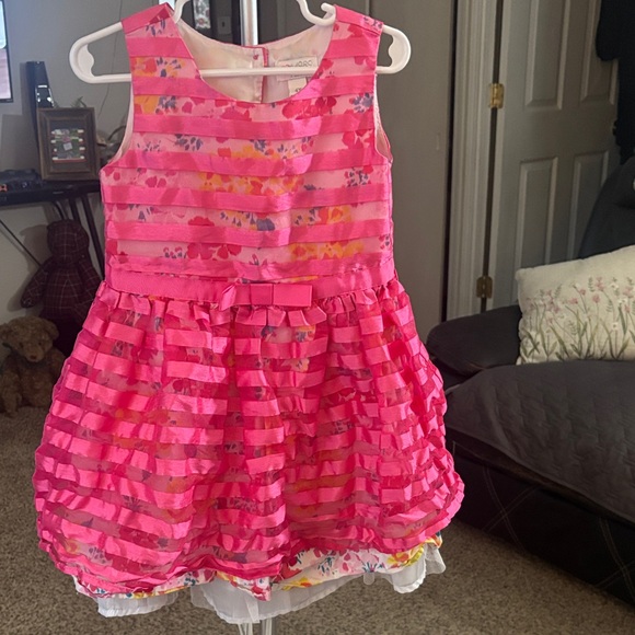 1989 Place Other - 1989 Place Pink Striped Kids Casual Dress